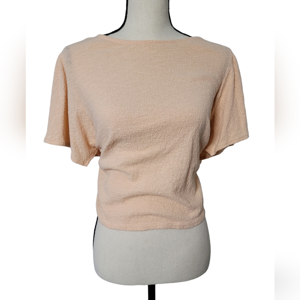 Cropped Madewell top with Flowy Sleeves